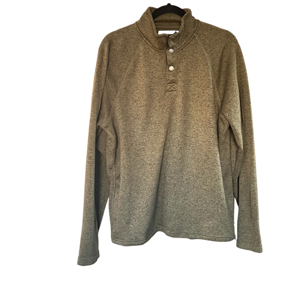 Sonoma Supersoft Sweater Fleece Pullover Sz L Green